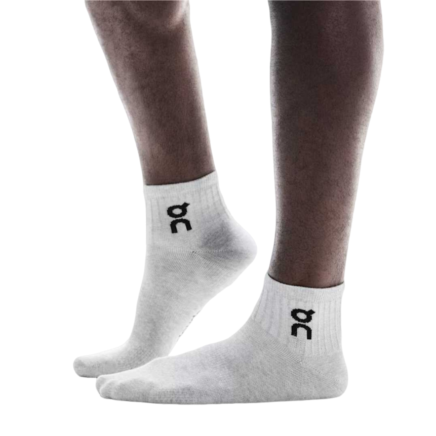 Meia On Brazil Logo Sock Mid Cinza - 03 Pares 41 a 44